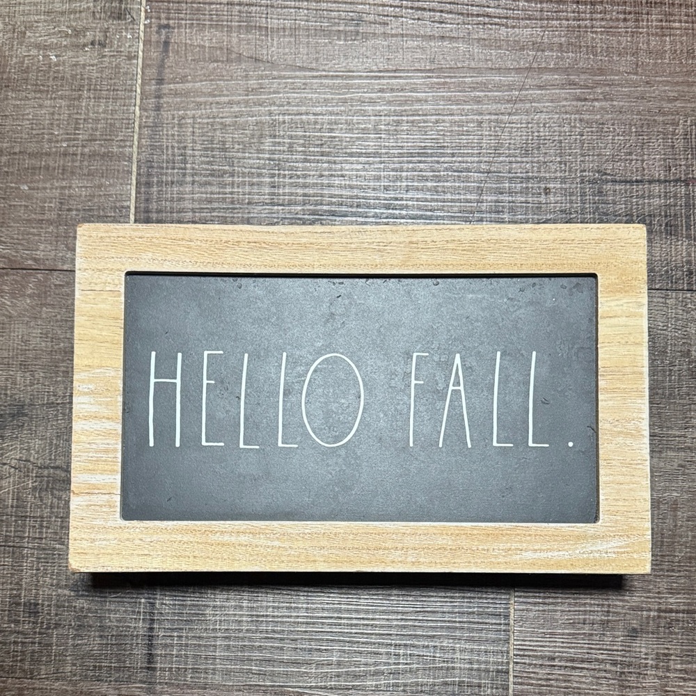 Wooden 'Hello Fall' Sign